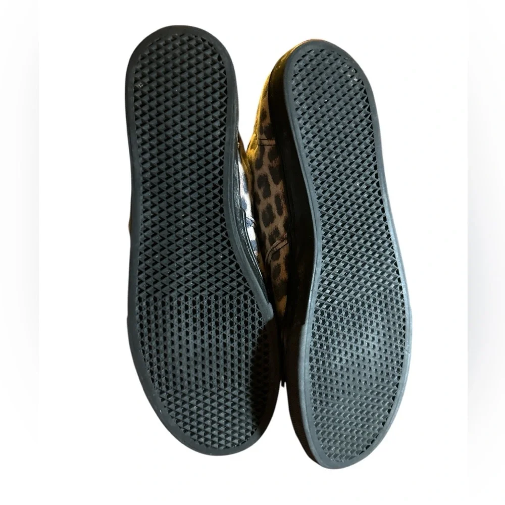 Vans Women's Black and Cream Leopard Sneakers - Picture 6 of 6